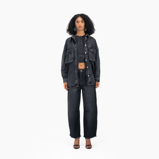 Raw hemed Wide Leg Pants