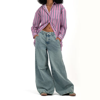 Stripped Oversized Shirt