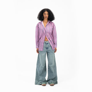 Stripped Oversized Shirt