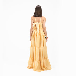 Flared trappy With Back Bow Dress