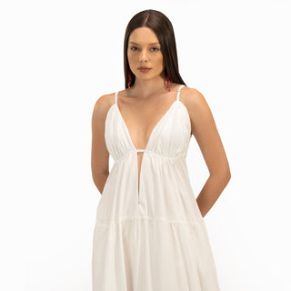 Flared trappy With Back Bow Dress