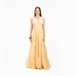 Flared trappy With Back Bow Dress