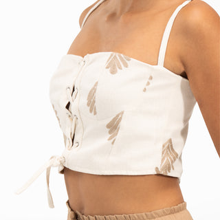Leaves Pattern Top