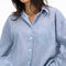 stripped light blue