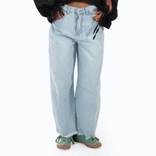 Raw hemed Wide Leg Pants