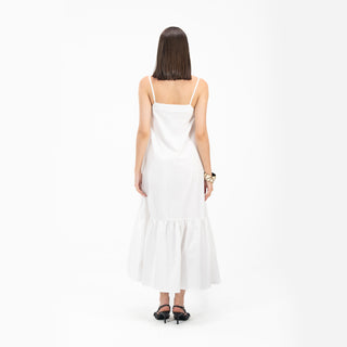 A Line Flared Midi Dress