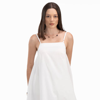 A Line Flared Midi Dress