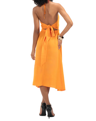 Cross Loop Midi Dress