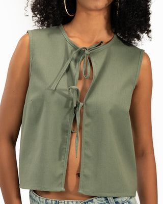 Tie Front Vest