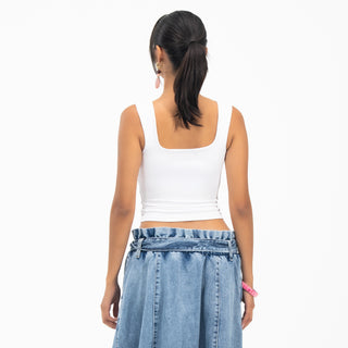 Round Neck Basic Sleeveless Tank Top