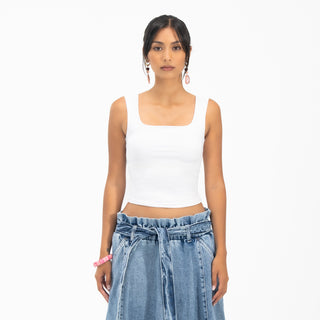 Round Neck Basic Sleeveless Tank Top