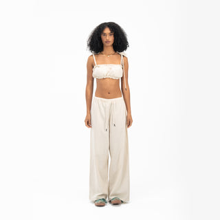 Crop Top With Bow Shoulders