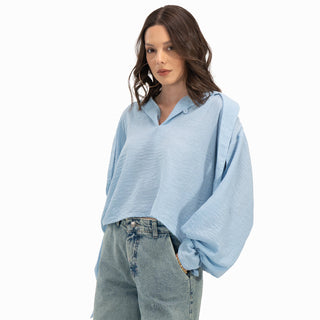 Tie Collar Blouse