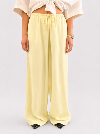 Waistband Linen Trousers