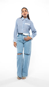 Poplin Cropped Shirt