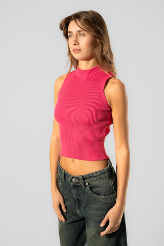 Knitted Round Neck Top