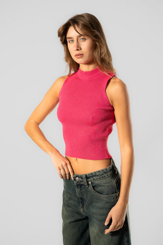 Knitted Round Neck Top