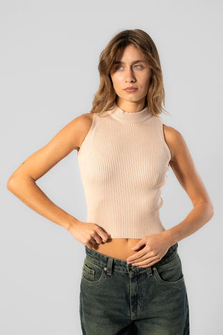 Knitted Round Neck Top