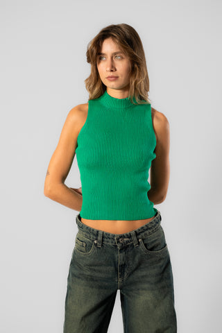 Knitted Round Neck Top