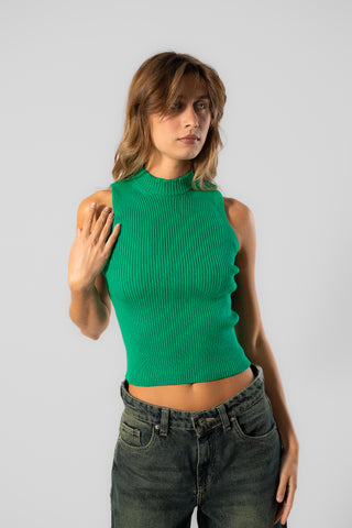 Knitted Round Neck Top