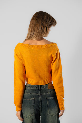 Cropped Pullover Round Neck