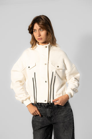 Quadrule Zipper Sweatshirt