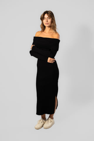 Offshoulder Tricot Dress