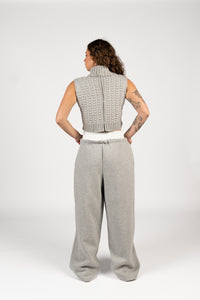 Solid Half - Zipper Sweatpants