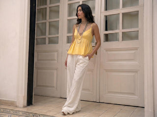 Flared Strappy Top